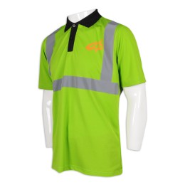 D282 訂做反光條工業Polo 撞色胸筒 工業制服供應商 D282 訂做反光條工業Polo 撞色胸筒 工業制服供應商